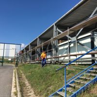 Montáž opláštění haly - Anexia, Rakovnik